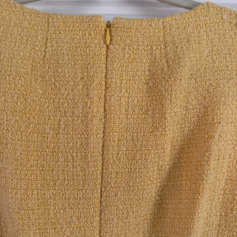 J. Crew Yellow Button-Front Midi Dress - Picture 7 of 9